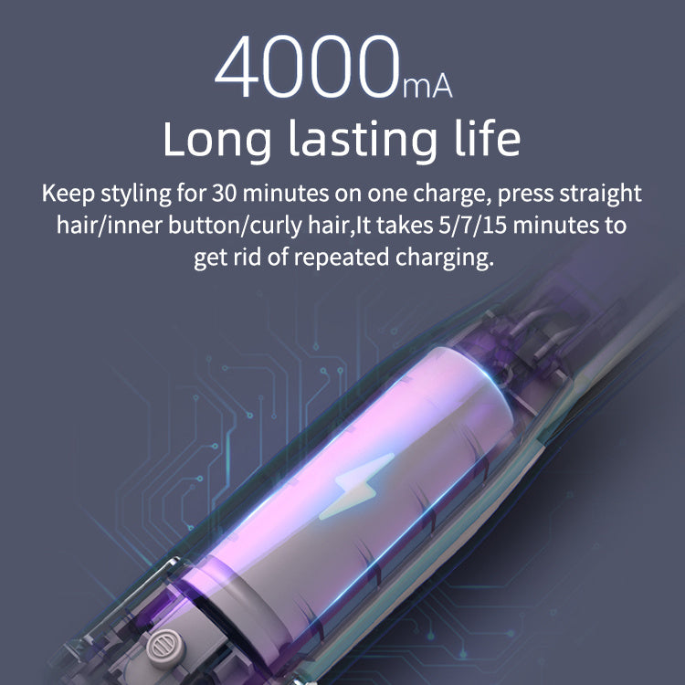 2-in-1 Rechargeable Wireless Hair Curler