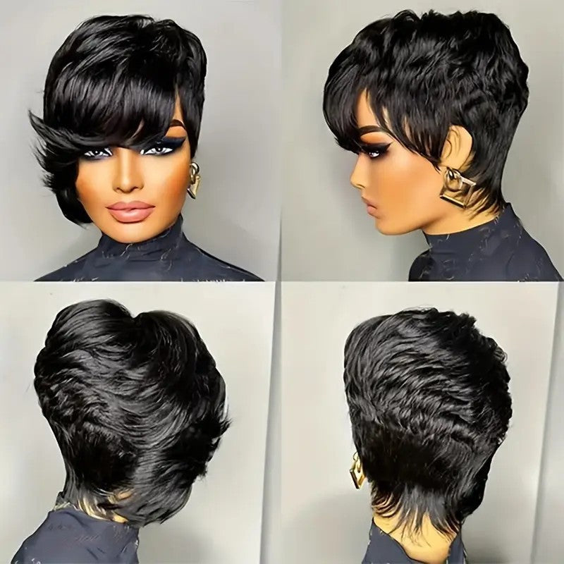 Elegant Pixie Cut 180 Density Wig