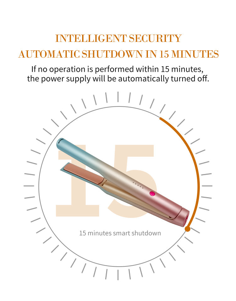 2-in-1 Rechargeable Wireless Hair Curler