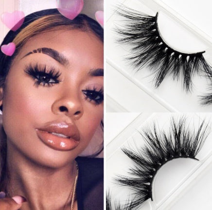 3D mink hair false eyelashes natural thick handmade lashes