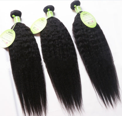 Brazilian Hair Kinky Yaki Straight Bundle