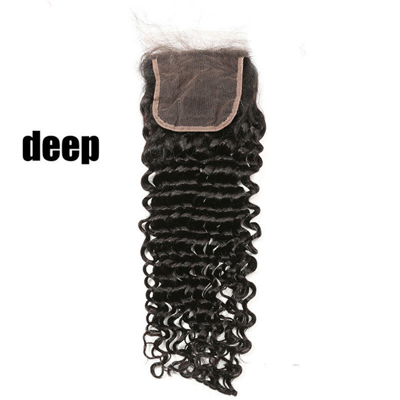 Straight, Deep Wave, Water Wave, Body Wave, Curly Human Hair Closures