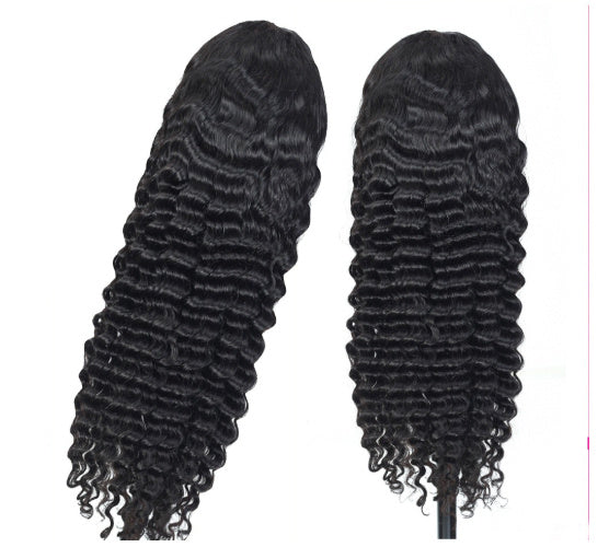 Human Hair Deep Wave Lace Frontal Wig 13x4