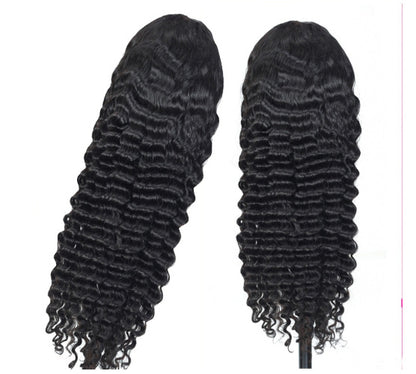 Human Hair Deep Wave Lace Frontal Wig 13x4