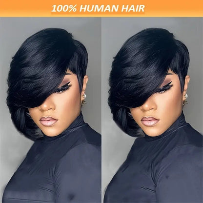 Elegant Pixie Cut 180 Density Wig