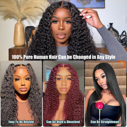 Front Lace Deep Wave Human Hair Wig