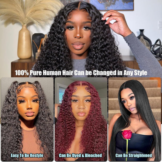 Front Lace Deep Wave Human Hair Wig