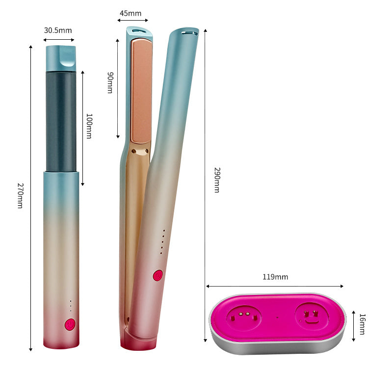2-in-1 Rechargeable Wireless Hair Curler