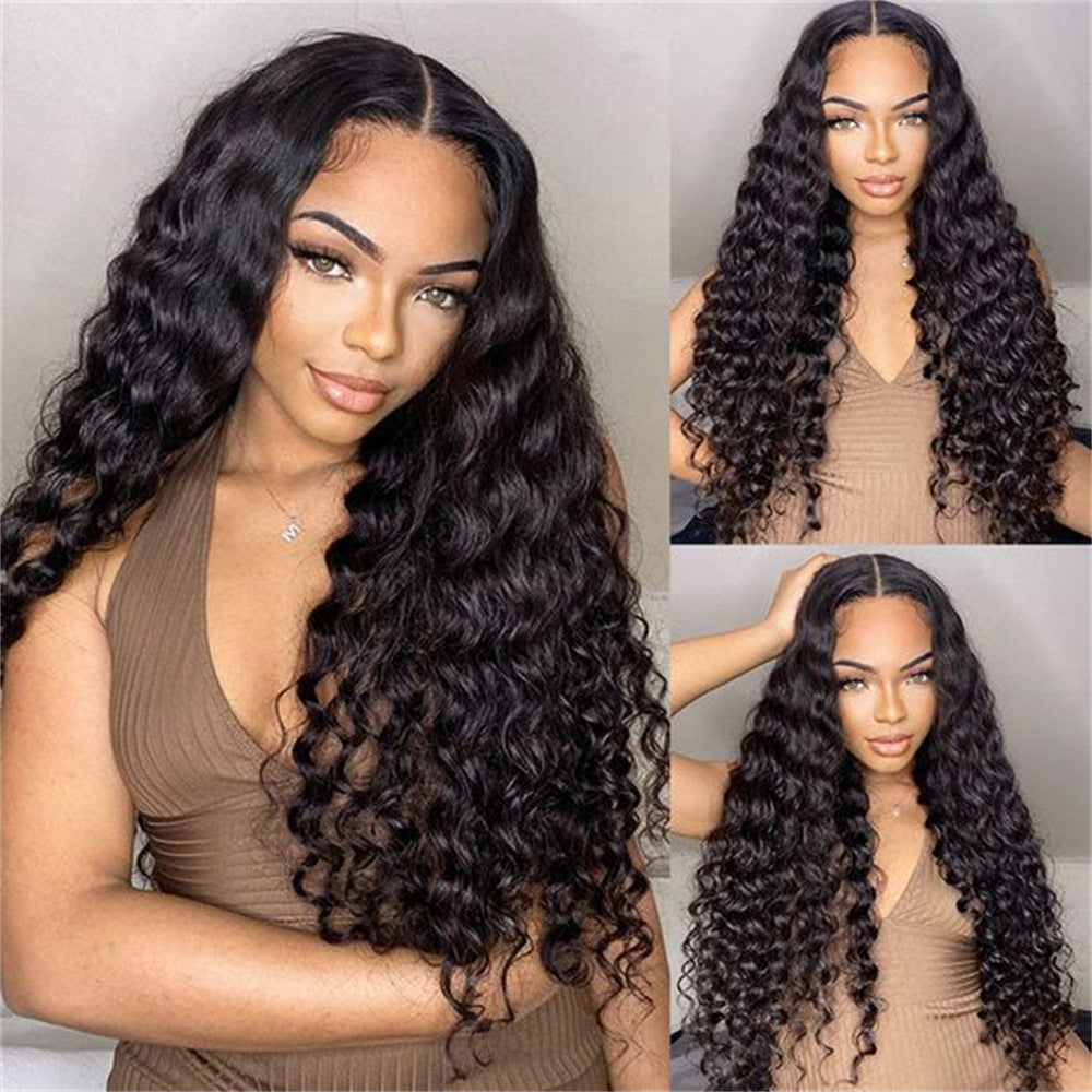 13x4 Lace Deep Rolled Wavy Human Hair