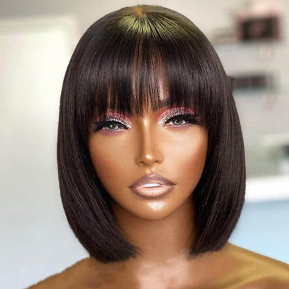 Natural Bob Human Hair Lace Wig
