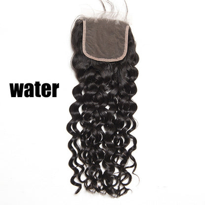 Straight, Deep Wave, Water Wave, Body Wave, Curly Human Hair Closures