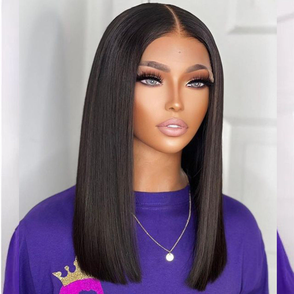 Double Drawn Bone Straight Wig