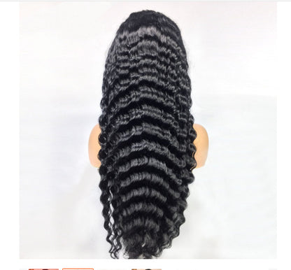Human Hair Deep Wave Lace Frontal Wig 13x4