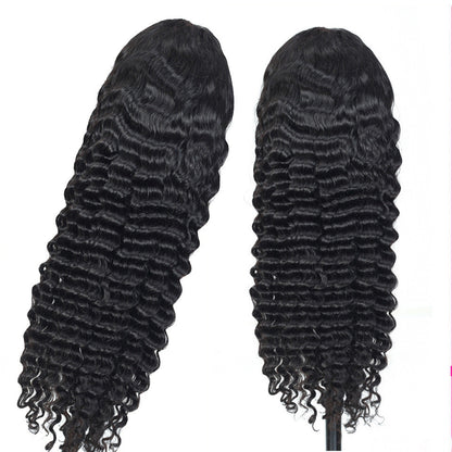 Human Hair Deep Wave Lace Frontal Wig 13x4