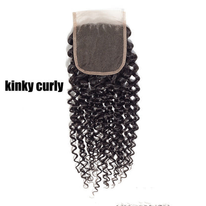 Straight, Deep Wave, Water Wave, Body Wave, Curly Human Hair Closures