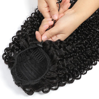 Natural Color Human Hair Ponytail
