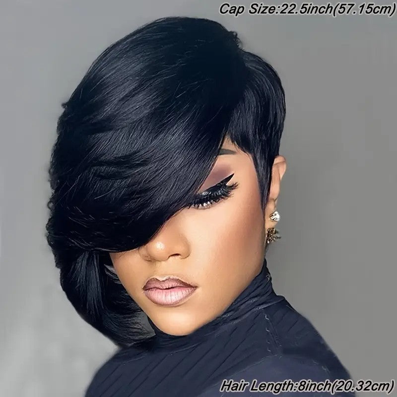 Elegant Pixie Cut 180 Density Wig