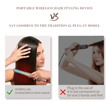 2-in-1 Rechargeable Wireless Hair Curler