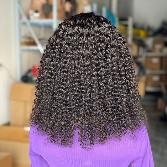 Curly Headbandwig Human Hair Wig