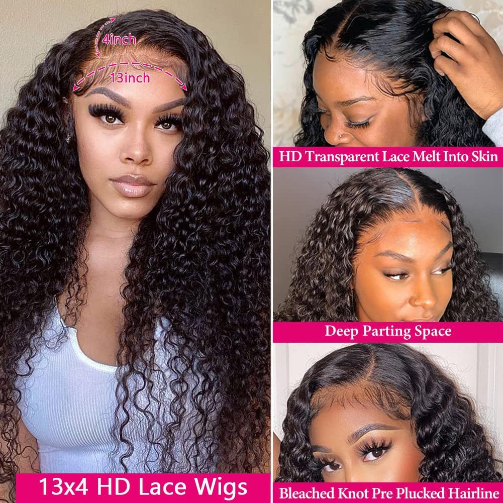 Front Lace Deep Wave Human Hair Wig