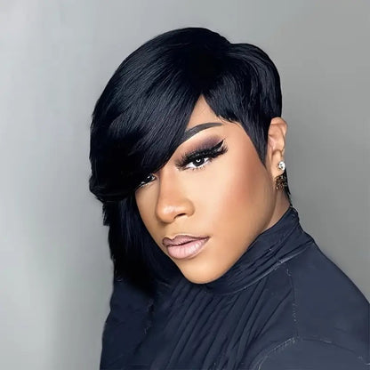 Elegant Pixie Cut 180 Density Wig