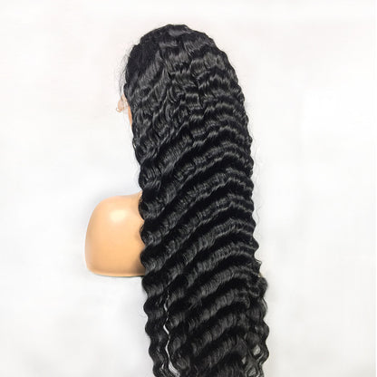 Human Hair Deep Wave Lace Frontal Wig 13x4